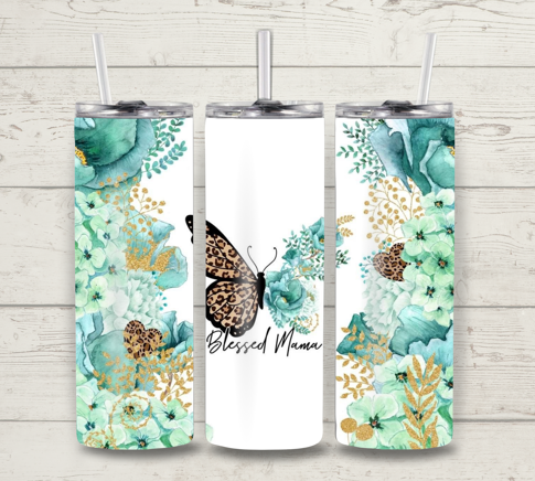 Blessed Mama Skinny Tumbler – 20oz
